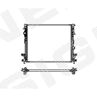 Фото автозапчасти радиатор 2.0 L, 2.7L, EDA\\\Cooling FORD EDGE, 15 - 18 (F2GZ8005B) SIGNEDA RA13555Q