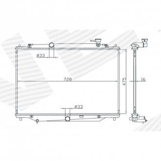 Фото автозапчасти радиатор EDA\\\Cooling MAZDA CX-9, 16 - (PY8V15200) SIGNEDA RA13622