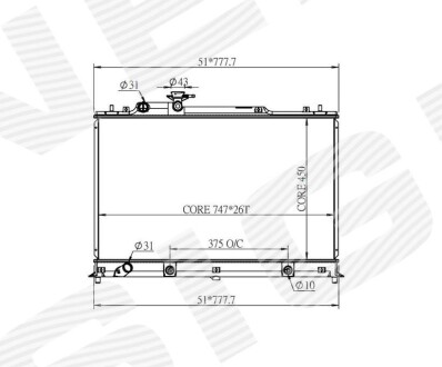 Фото автозапчасти радиатор SIGNEDA RA28748Q