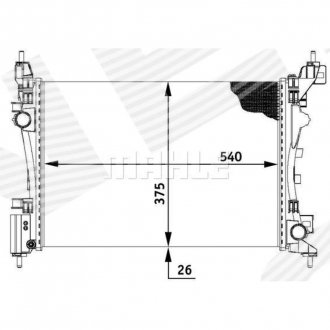 Фото автозапчастини радіатор | fiat punto ii fl (188), 03 - 10 SIGNEDA RA376873MH