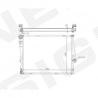 Фото автозапчастини радіатор MT/AT, RKPRC812, EDA\\\Cooling BMW 3 (E46) COUPE/CABRIO, 03.03 - 09.06 (1711.9.071.518) SIGNEDA RA60782Q