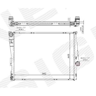 Фото автозапчасти радиатор SIGNEDA RA60784Q