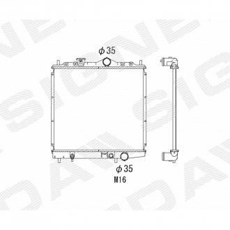Фото автозапчастини радиатор SIGNEDA RA62848