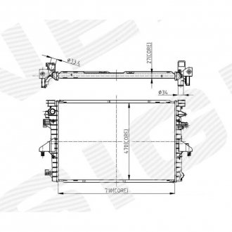 Фото автозапчасти радіатор SIGNEDA RA65285