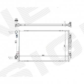 Фото автозапчасти радиатор SIGNEDA RA65303Q