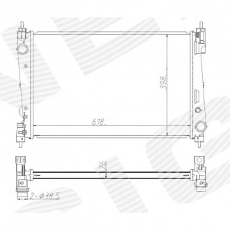 Фото автозапчасти радиатор SIGNEDA RA884930NF