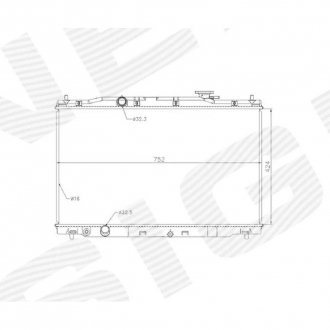 Фото автозапчастини радіатор EDA\\\Cooling HONDA CR-V, 12 - 14 (19010R5AA51) SIGNEDA RAHDA131