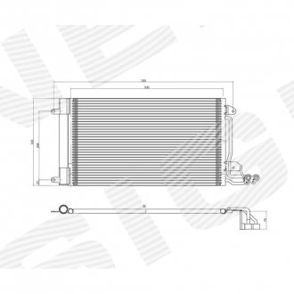 Фото автозапчасти радиатор кондиционера EDA\\\Cooling AUDI A1 (8X), 04.10 - 01.15 (6R0820411D) SIGNEDA RC940093