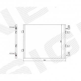 Фото автозапчасти радиатор кондиционера 2.0CDTI, EDA\\\Cooling NISSAN PRIMASTAR, 02 - 06 (4417650) SIGNEDA RC940147