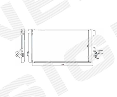 Фото автозапчасти радиатор кондиционера EDA\\\Cooling MERCEDES BENZ VITO/VIANO, 03 - 10 (6398350270) SIGNEDA RC940178