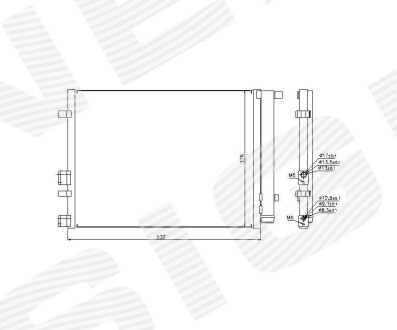 Фото автозапчастини радіатор кондиціонера | hyundai i-20, 12 - 14 SIGNEDA RC940221