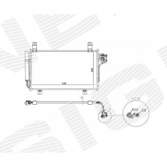 Фото автозапчастини радіатор кондиціонера EDA\\\Cooling MAZDA CX-5, 12 - 17 (KF0361480A) SIGNEDA RC940326