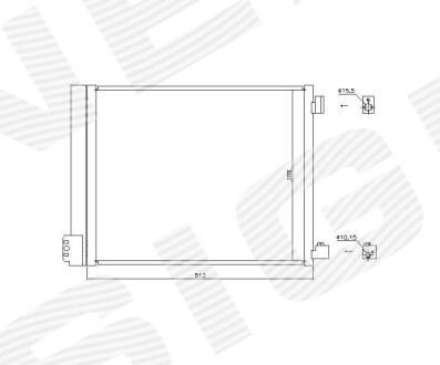 Фото автозапчасти радиатор кондиционера SIGNEDA RC940371