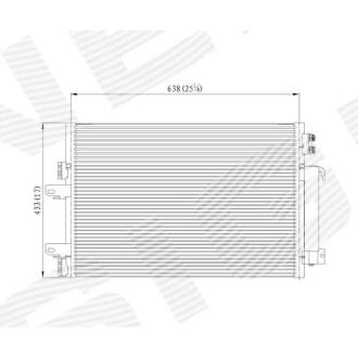 Фото автозапчасти радиатор кондиционера 2.0L, 2.4L, EDA\\\Cooling DODGE CALIBER, 07 - 12 (68078975AB) SIGNEDA RC940570 (фото 1)