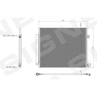 Фото автозапчасти радиатор кондиционера EDA\\\Cooling MERCEDES BENZ GLE-KL (W167), 19 - (1675001200) SIGNEDA RC940852