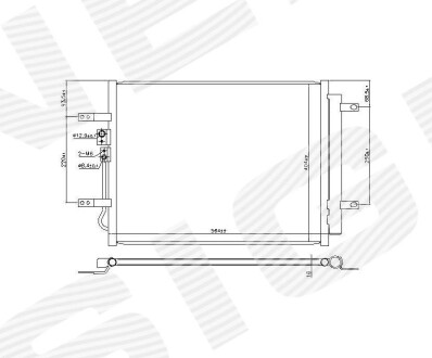 Фото автозапчасти радиатор кондиционера SIGNEDA RC941100