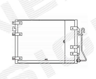 Фото автозапчастини радіатор кондиціонера | renault kangoo, 09.97 - 04.03 SIGNEDA RC94439