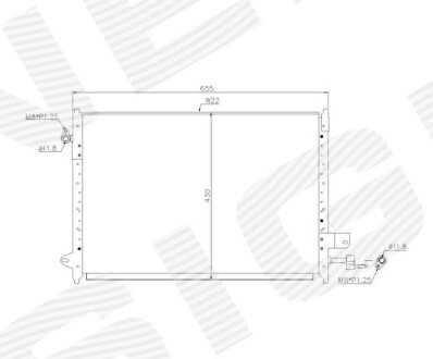 Фото автозапчасти радиатор кондиционера EDA\\\Cooling FORD MUSTANG, 05 - 09 (6R3Z-19712-AA) SIGNEDA RCFD39074A