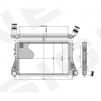 Фото автозапчастини інтеркулер AUDI A3 (8P), 03 - 08 (1K0145803AS) SIGNEDA RI96568