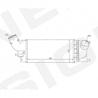 Фото автозапчастини інтеркулер | citroen c5 (rd/td), 08 - 17 SIGNEDA RI96599