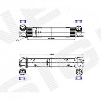 Фото автозапчасти интеркуллер BMW 1 (E81/E82E/E87/E88), 09.04 - 10.13 (1751.7.524.916) SIGNEDA RI96725