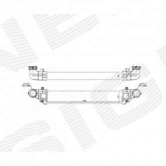 Фото автозапчастини інтеркулер 200KOMPR./270CDI/280CDI/320CDI MERCEDES BENZ (E-KL W211), 03.02 - 06.06 (2115001102) SIGNEDA RI96785