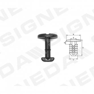 Фото автозапчасти пластмассовые держатели SIGNEDA T13875