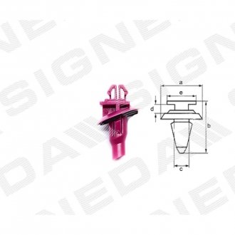 Фото автозапчасти пластмассовые держатели SIGNEDA T162810