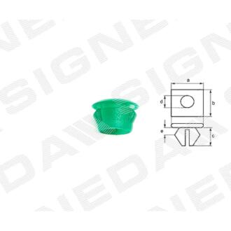 Фото автозапчастини пластмасові кріплення a - 12mm, c - 6mm, d - 5mm, e - 2mm BMW 3 (E30), 11.82 - 94 (51711932996) SIGNEDA T208010