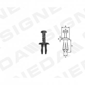 Фото автозапчасти пластмассовые держатели SIGNEDA T40125