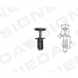 Фото автозапчасти пластмассовые держатели SIGNEDA T42210