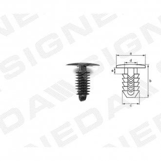 Фото автозапчасти пластмассовые держатели SIGNEDA T482B10