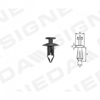 Фото автозапчасти пластмассовые держатели SIGNEDA T64310