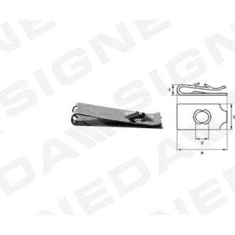 Фото автозапчасти пластмассовые крепления a - 29mm, b - 12mm, c - 4mm, d - 4,2mm, у багатьох місцях SIGNEDA T71510