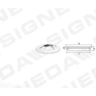 Фото автозапчастини пластмасові кріплення a - 16mm, b - 2mm, Ø - 5mm SIGNEDA T78710