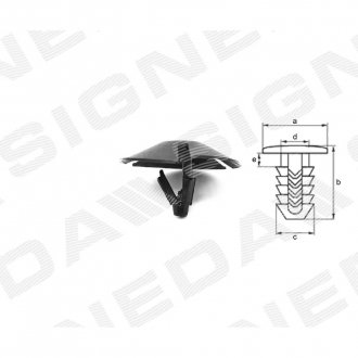 Фото автозапчасти пластмассовые держатели SIGNEDA T97910