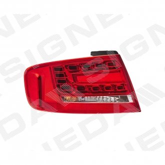 Фото автозапчасти задний фонарь TYC, SDN, зовнішній, Led, ECE AUDI A4/S4 (B8), 08 - 11 (8K5945095B) SIGNEDA ZAD1313L