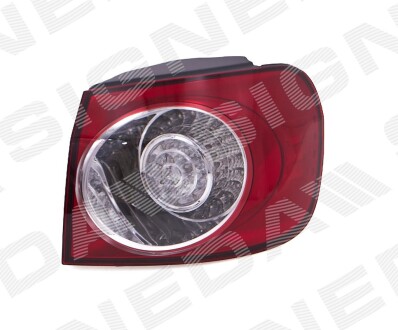 Фото автозапчастини задній ліхтар Valeo, зовнішній, ECE VW GOLF PLUS, 05 - 08 (5M0945096H) SIGNEDA ZVG191041R