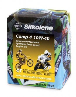 Фото автозапчастини олива для 4-тактних двигунів SILKOLENE COMP 4 10W40 - XP 4L CUBE