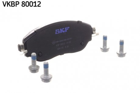 Колодки гальмівні дискові (комплект 4 шт) SKF VKBP 80012