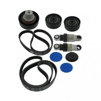 Комплект поликлиновых ремней (с роликами) BMW 3 (E36), 5 (E34) 2.0/2.5/2.8 03.90-08.00 SKF VKMA 38261 (фото 1)