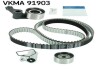 Комплект ГРМ (ремень+ролик) TOYOTA AVENSIS, AVENSIS VERSO, COROLLA, COROLLA VERSO, PREVIA II, RAV 4 II 2.0D 10.99-03.09 VKMA 91903