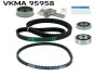 Комплект ГРМ (ремінь + ролик) HYUNDAI SANTA FE I, SONATA IV, SONATA V, TRAJET; KIA MAGENTIS 2.0 06.98-12.10 VKMA 95958