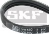 Фото автозапчасти поликлиновый ремень (3PK1040) RENAULT CLIO II, KANGOO, KANGOO EXPRESS 1.4/1.6 08.97- SKF VKMV3PK1040 (фото 1)