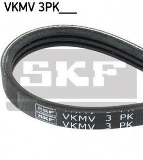 Поликлиновый ремень (3PK597) VOLVO 440 K, 460 L, 480 E 1.6-2.0 04.86-12.96 SKF VKMV 3PK597