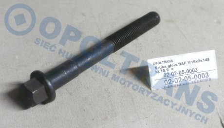 Фото автозапчастини болти головки блоку DAF M16x2x145 kl.10,9 sil.WS,XF 95XF SKV 02-02-05-0003