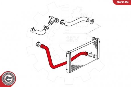 Фото автозапчасти шланг радіатора SKV 24SKV317