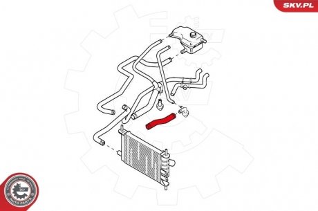 Патрубок інтеркулера FORD Fiesta IV 1.0 1.3 Ka 1.0 SKV 24SKV348