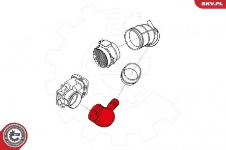 Фото автозапчастини патрубок витратоміра повітря BMW 3 (E46) Z3 (E36) SKV 24SKV480 (фото 1)