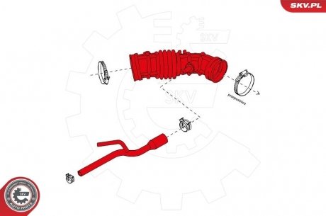 Фото автозапчастини патрубок повітряного фільтра SKV 24SKV499